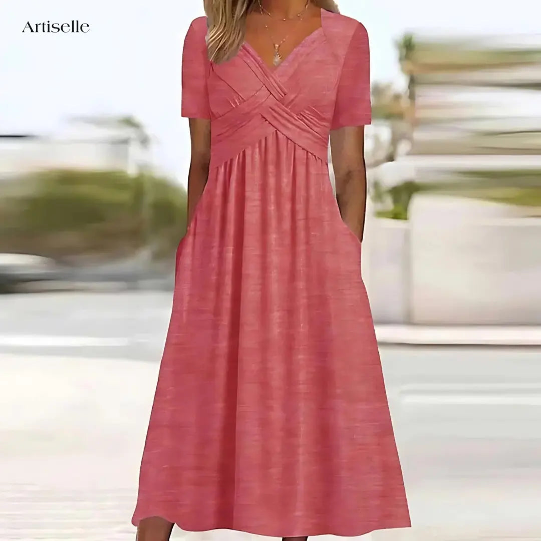 Artisella - Elegant Dress with Tummy Coverage