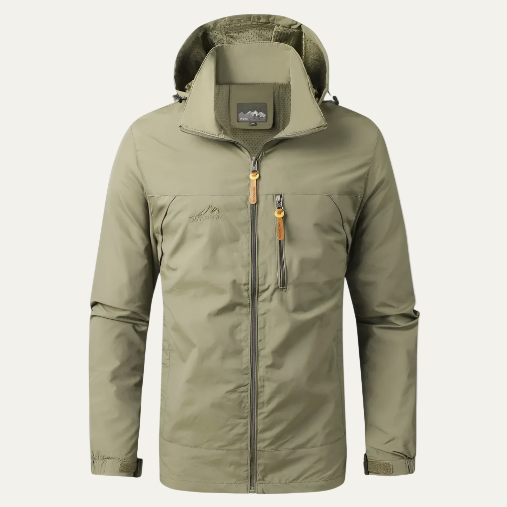 Men’s Tactical Waterproof Hooded Windbreaker