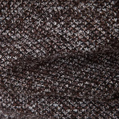 The Amalfi Men’s Knit Fleece Zip Cardigan with Diamond Pattern