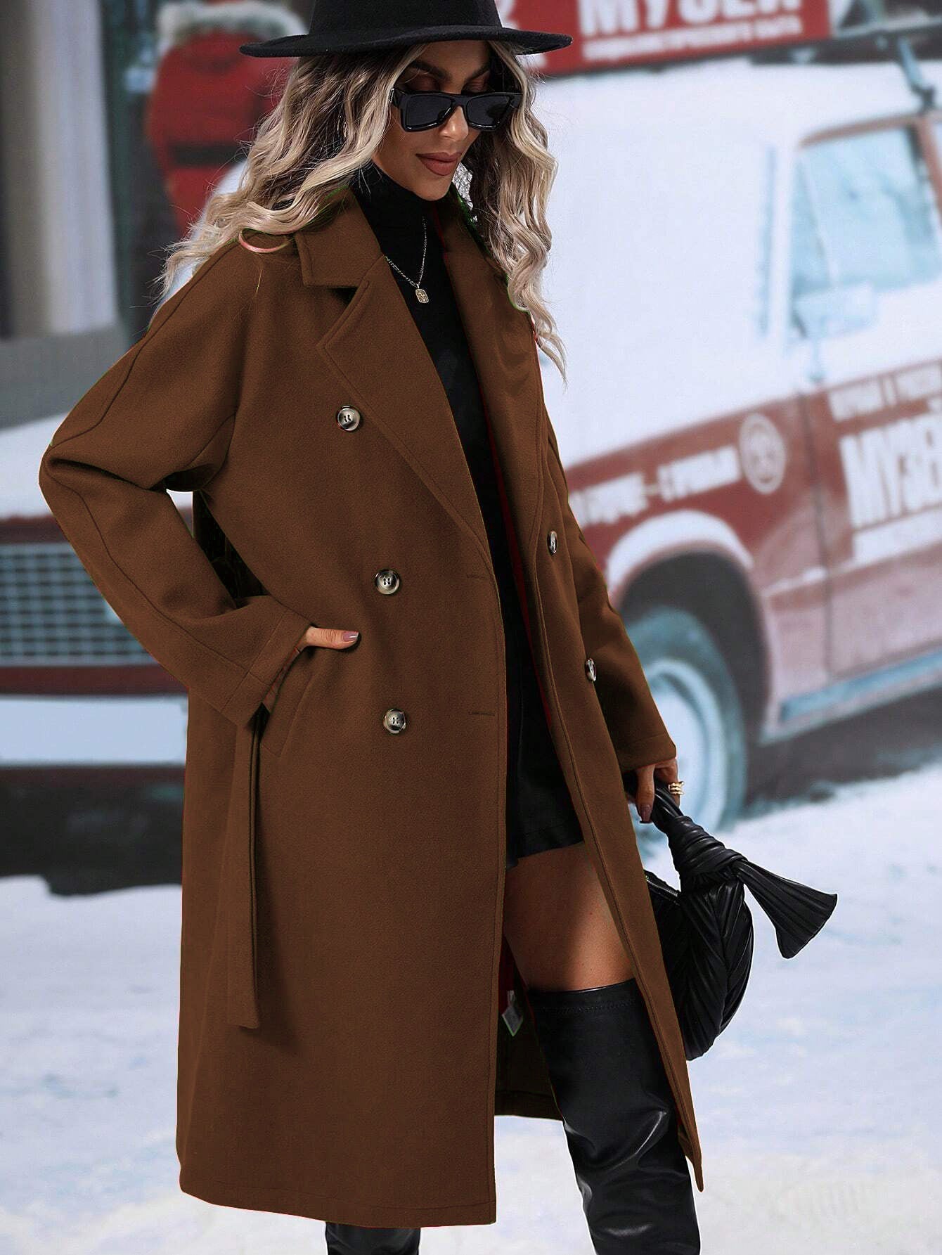 Classic Belted Ladies Trench Coat