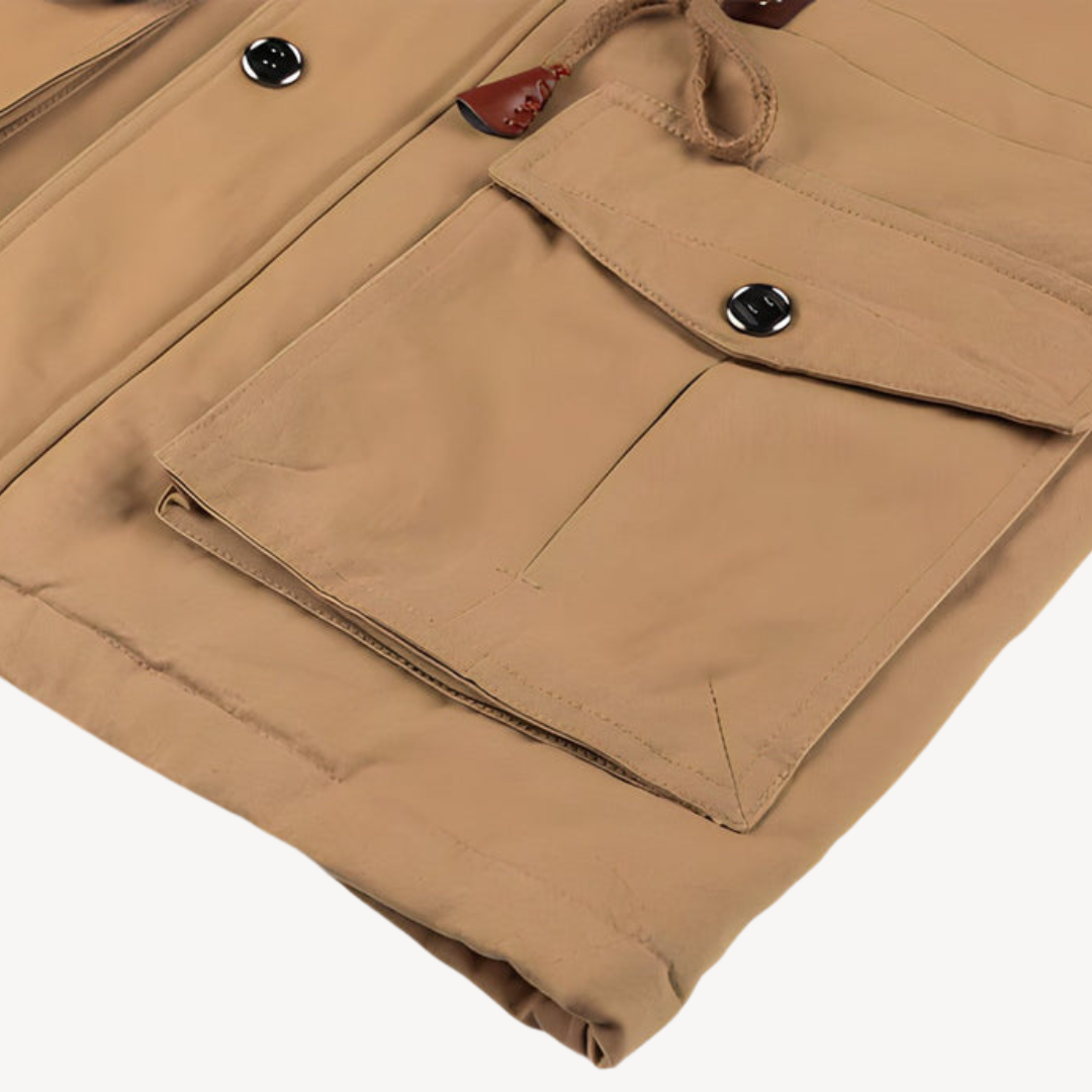 Men's Casual Winter Jacket with Pockets