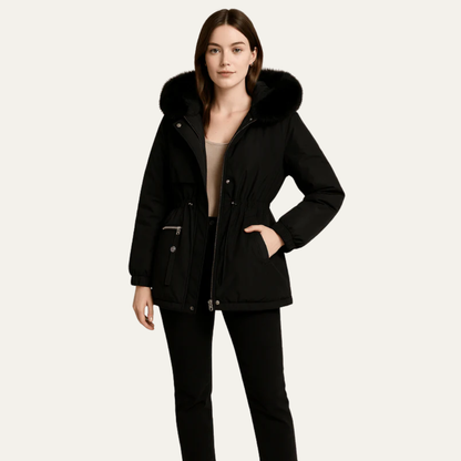 Women’s Stylish Hooded Parka Jacket