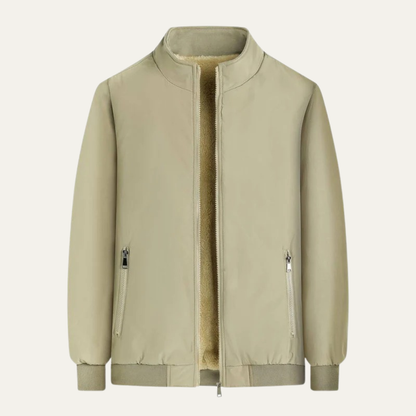 Men’s Warm Faux Fur Lined Flight Jacket