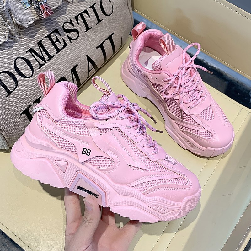 Bright Neon Women's Fashion Sneakers with Numeric Details