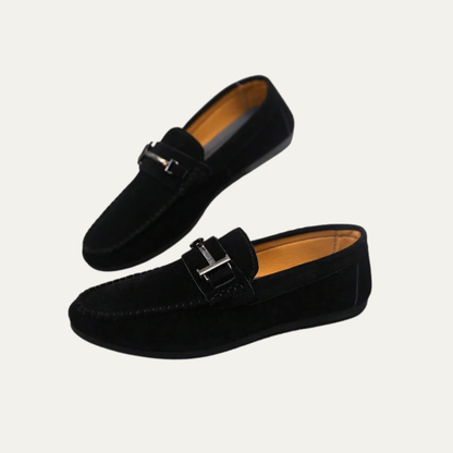 Men’s Classic Buckle Slip On Driving Loafers