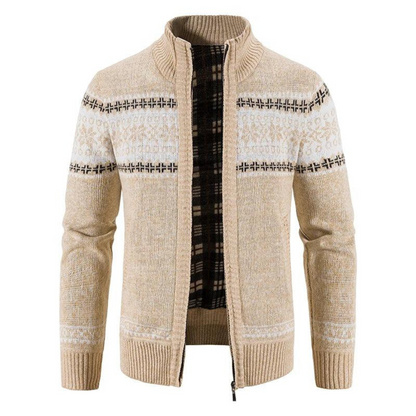 Men's Textured Zip Sweater | Knit