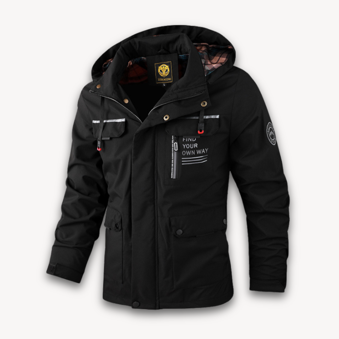 Men's Hooded Water-resistant Winter Jacket