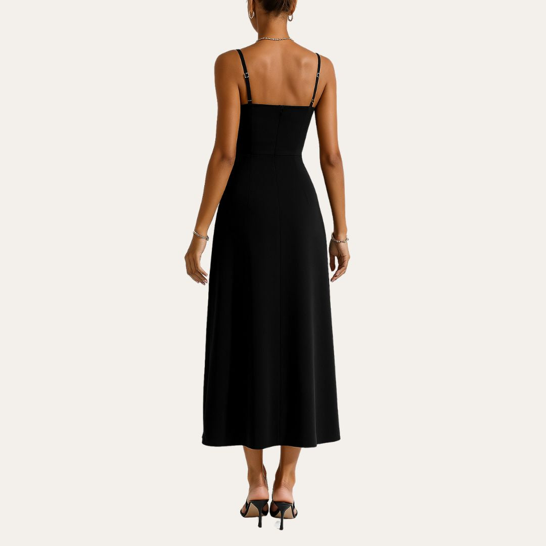 Women's Elegant V-Neck Evening Dress