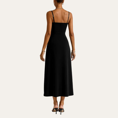 Women's Elegant V-Neck Evening Dress