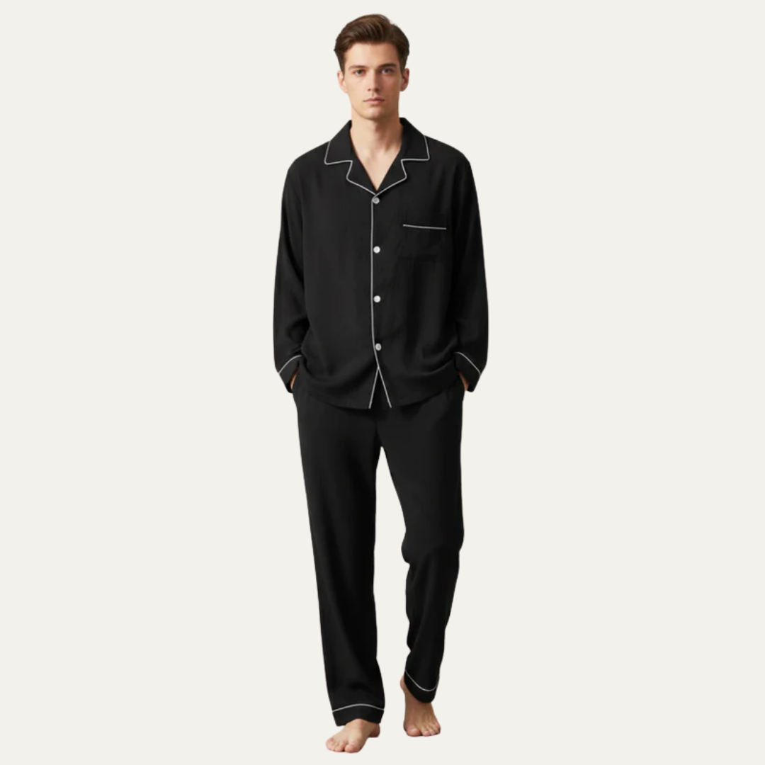 Men’s Classic Notched Collar Pajama Set