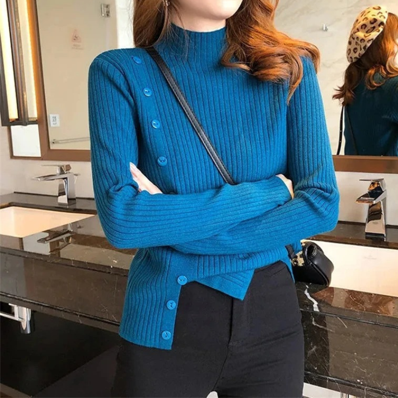 Warm Winter Crew Neck Wool Sweater - BritishElegance