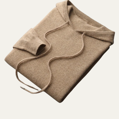 Men’s Fine-Knit Hoodie Sweater