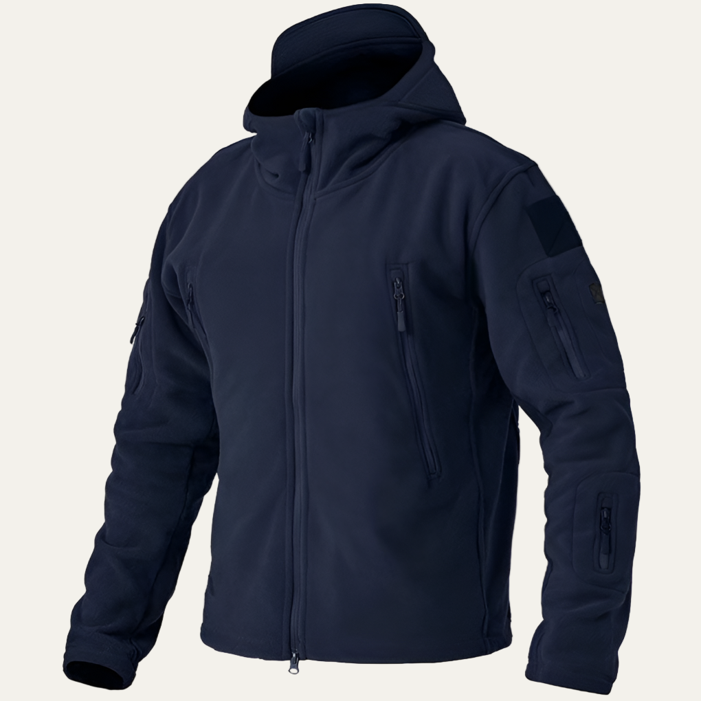 Men’s Outdoor Tactical Fleece Hooded Jacket
