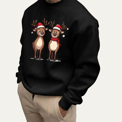 Men’s Festive Reindeer Christmas Sweatshirt