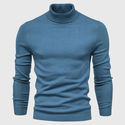 Men's Turtleneck Jumper – Soft Washable Knit for Autumn Layering
