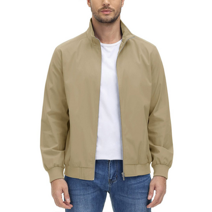 Men’s Minimalist Zip Front Blouson Jacket