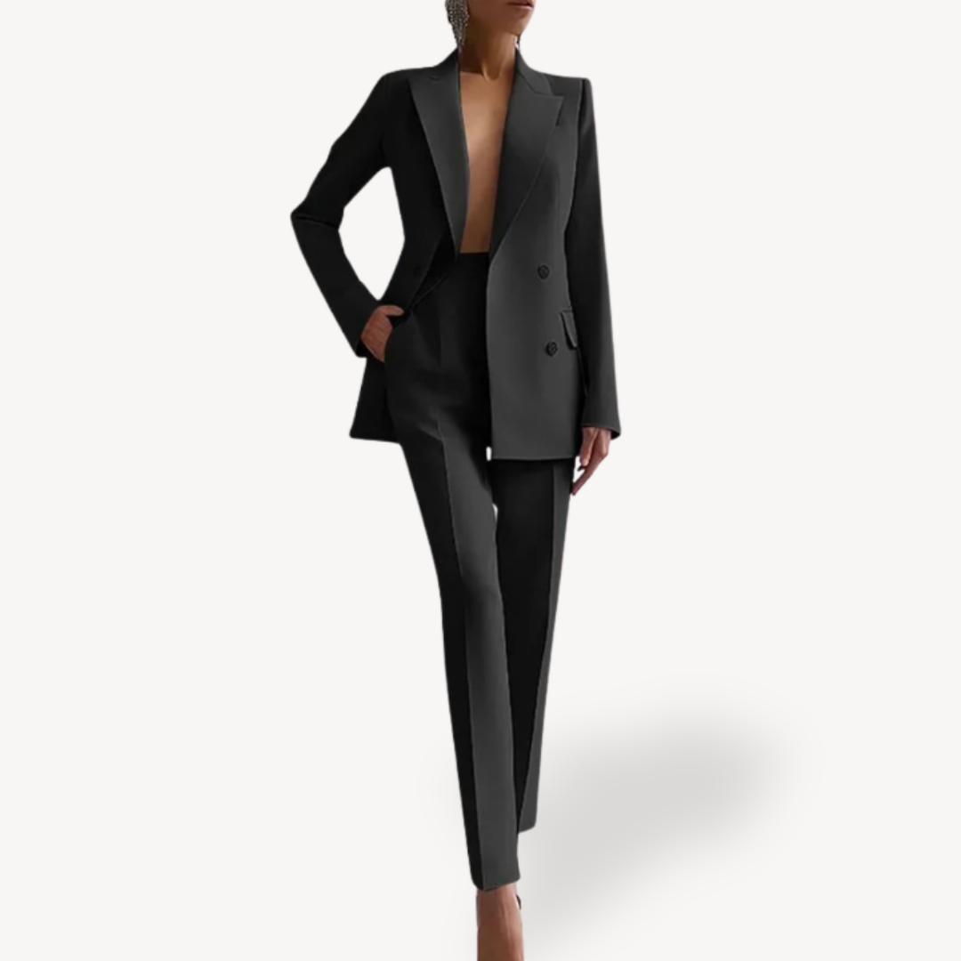 Women’s Double Breasted Blazer Trouser Suit