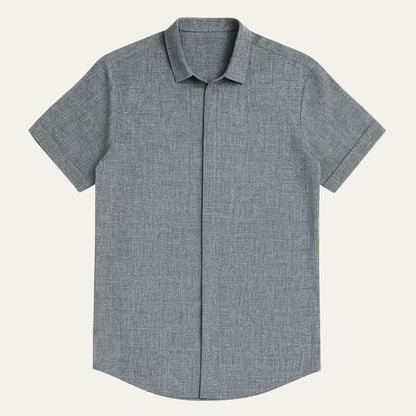 The Lisbon Linen Short Sleeve Shirt for Men