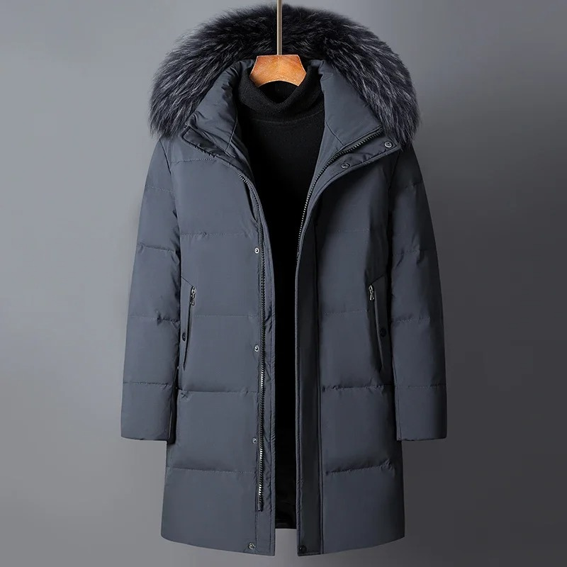 Warm Waterproof Parka Coat with Faux Fur Hood