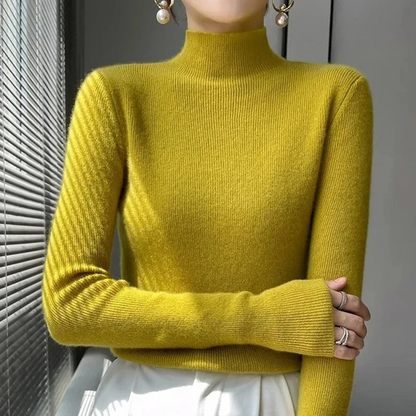 Warm Close Fit Winter Wool Sweater for Women