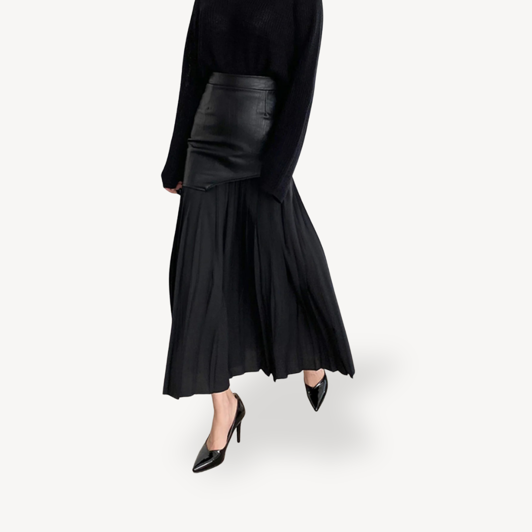Pleated Midi Skirt for Women