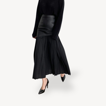 Pleated Midi Skirt for Women