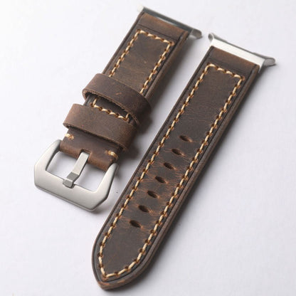 Leather Strap for Smartwatches - Classic Brown
