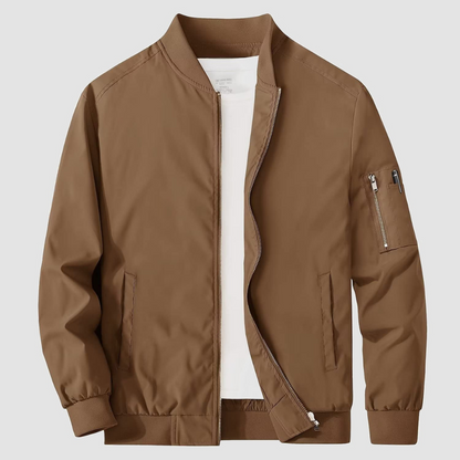 Men’s Classic Full Zipper Bomber Jacket