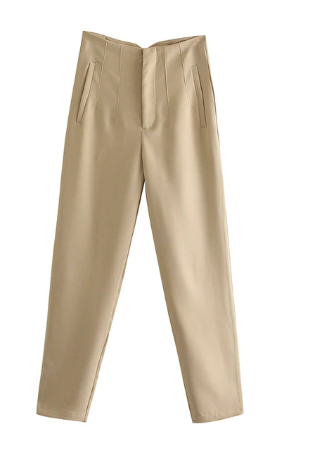 Classic Fit Women's High Waisted Work Trousers