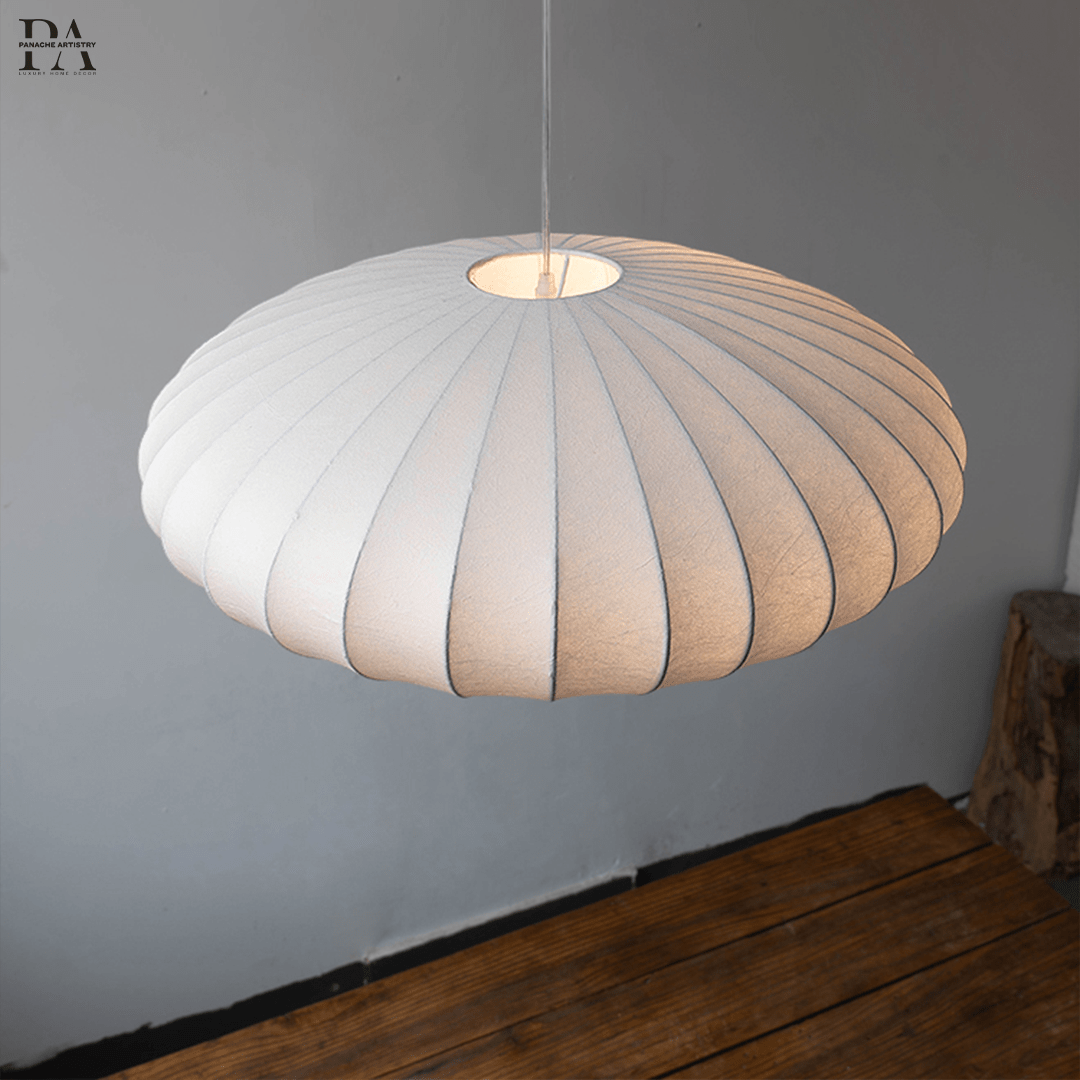 Calming Glass Hanging Lamp - BritishElegance