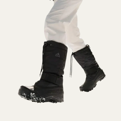 Men’s Tall Rugged Winter Snow Boots with Strap and Drawstring