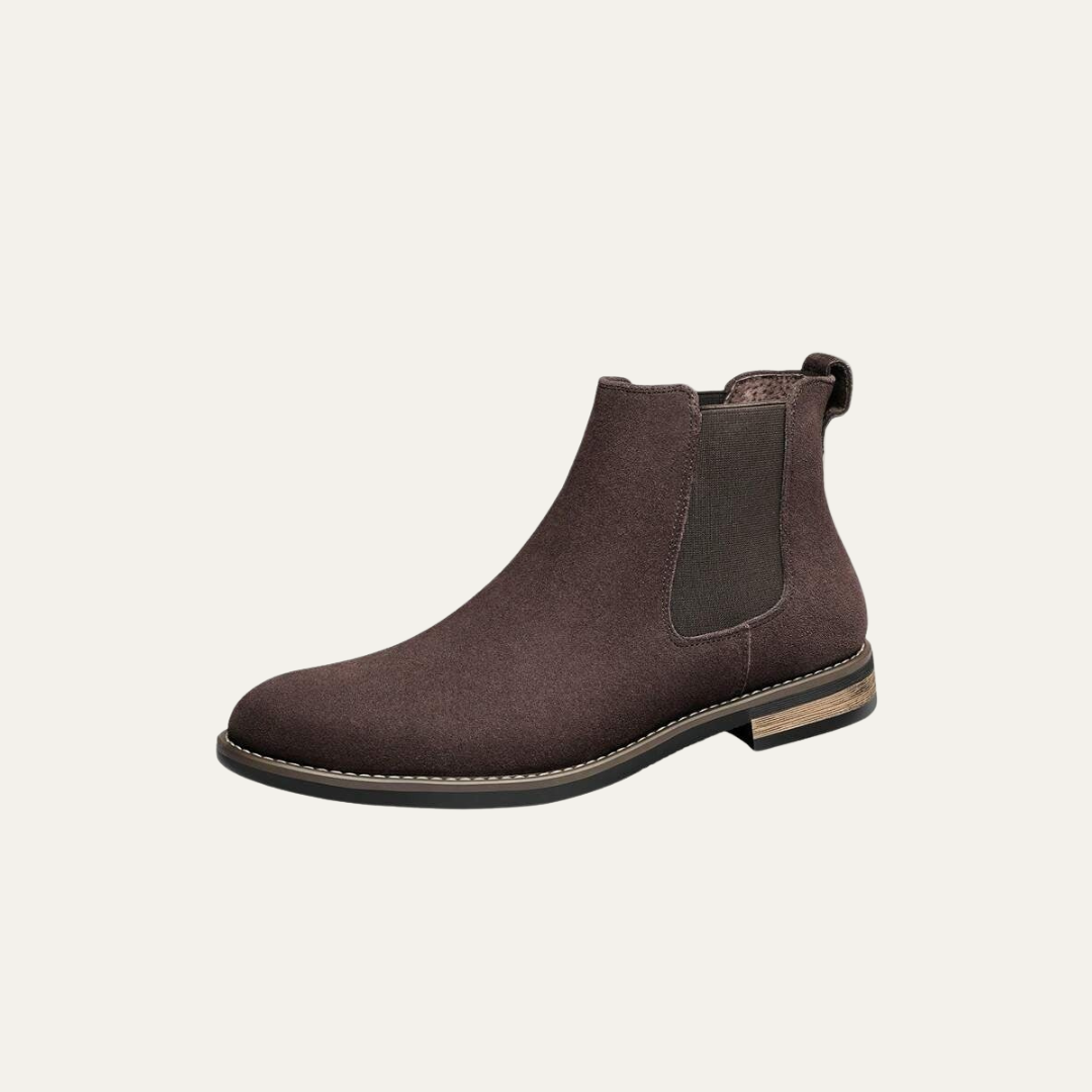 Men’s Rugged Casual Chelsea Boots with Thick Sole