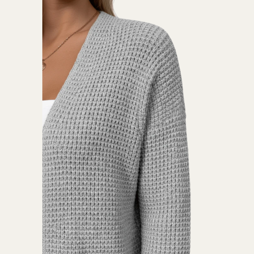 Men’s Open Front Relaxed Knit Cardigan