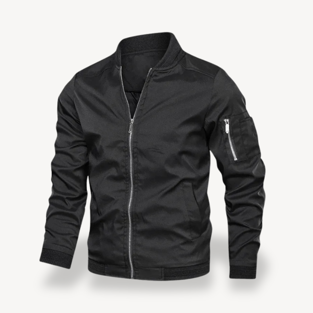 Men's Lightweight Polyester Bomber Jacket