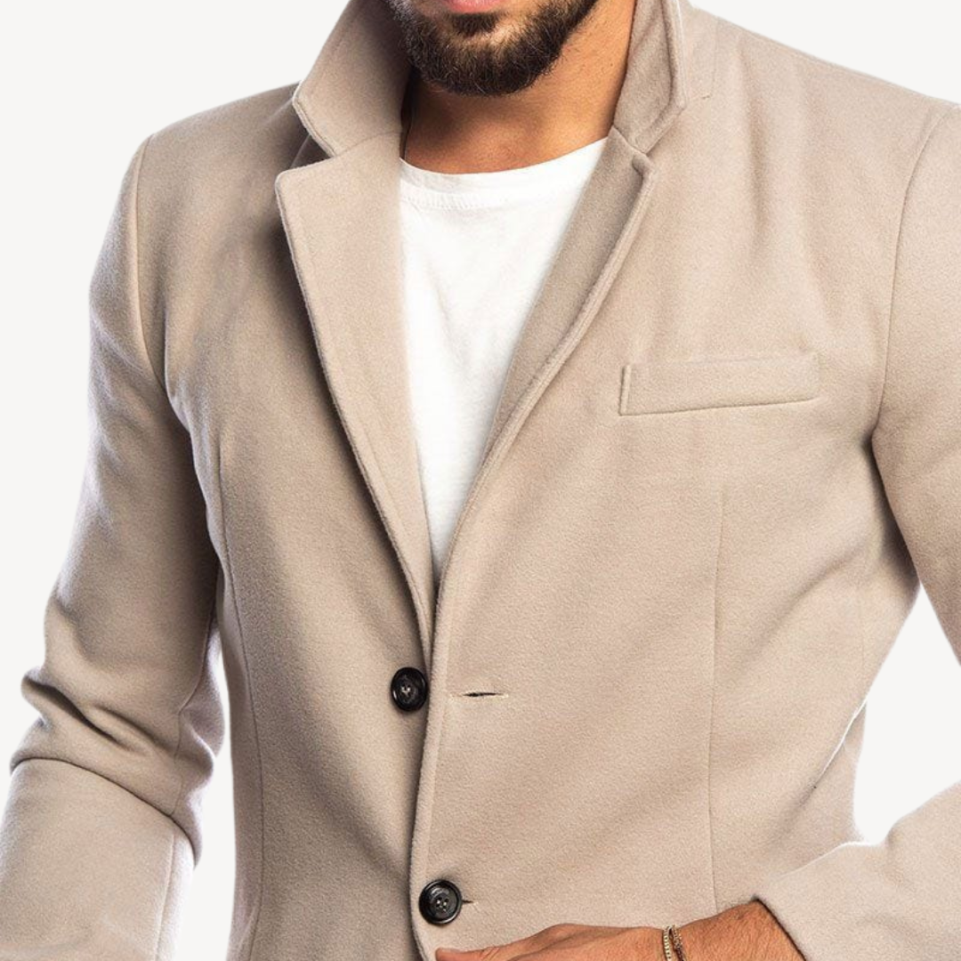Men's Wool Blend Long Coat