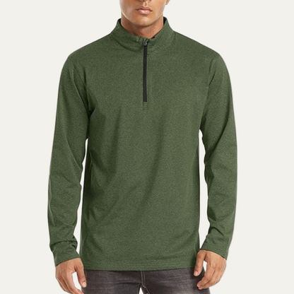 Men’s Technical Quarter Zip Stand Collar Shirt