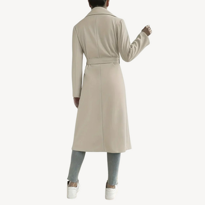 Women's Long Open Coat with Pockets