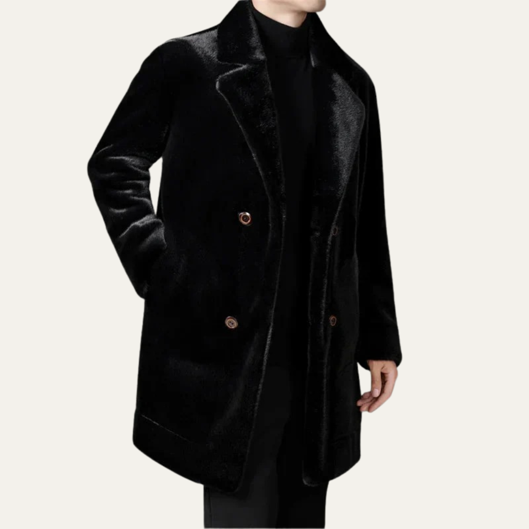 Men’s Luxurious Faux Fur Coat