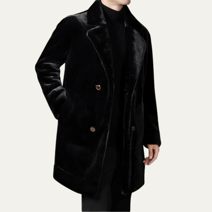 Men’s Luxurious Faux Fur Coat