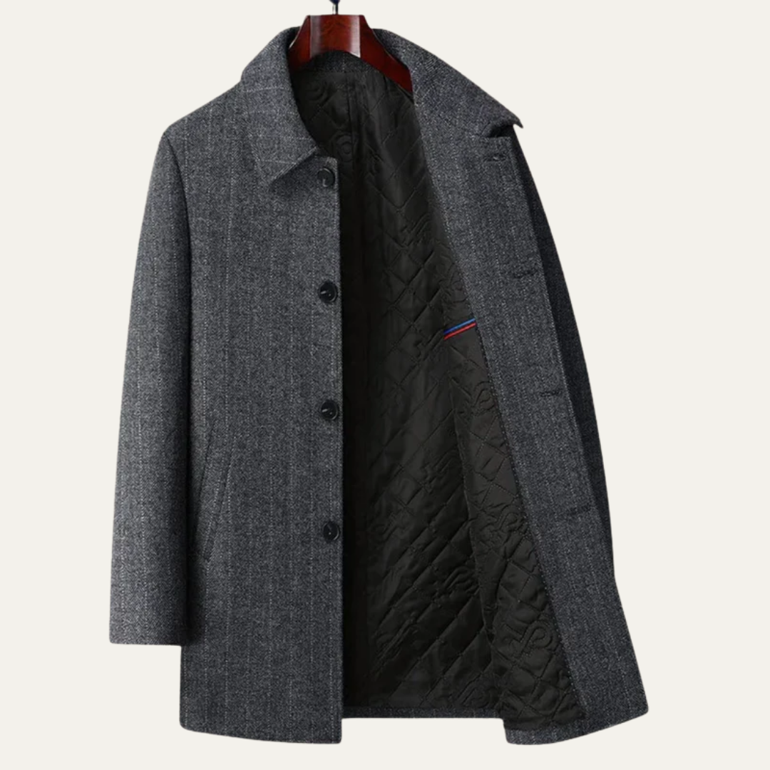 Men’s Classic Single-Breasted Coat