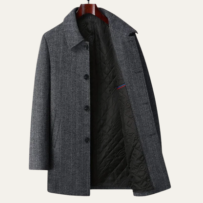 Men’s Classic Single-Breasted Coat
