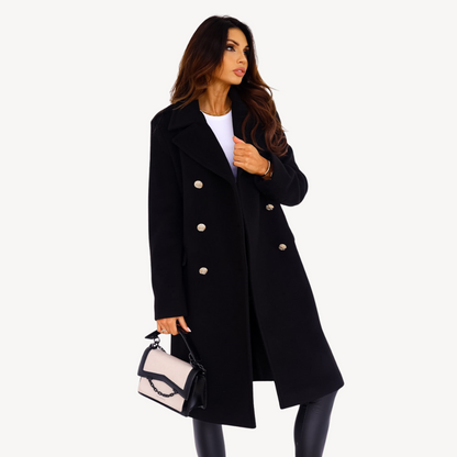 Women's Double-Breasted Wool Coat