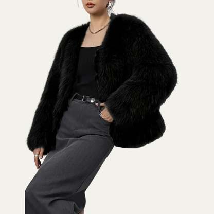 Women’s Cropped Fur Jacket