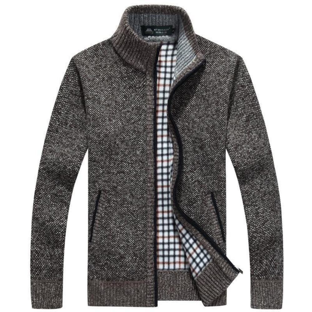 Men’s High Collar Zip Jacket