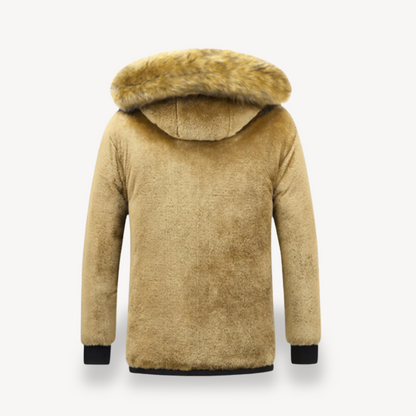 Men’s Faux Fur-Lined Parka Jacket