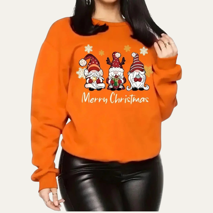 Women’s Merry Christmas Gnome Graphic Sweatshirt