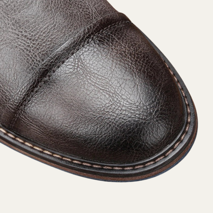 Men’s Textured Slip On Croc Pattern Ankle Bootie