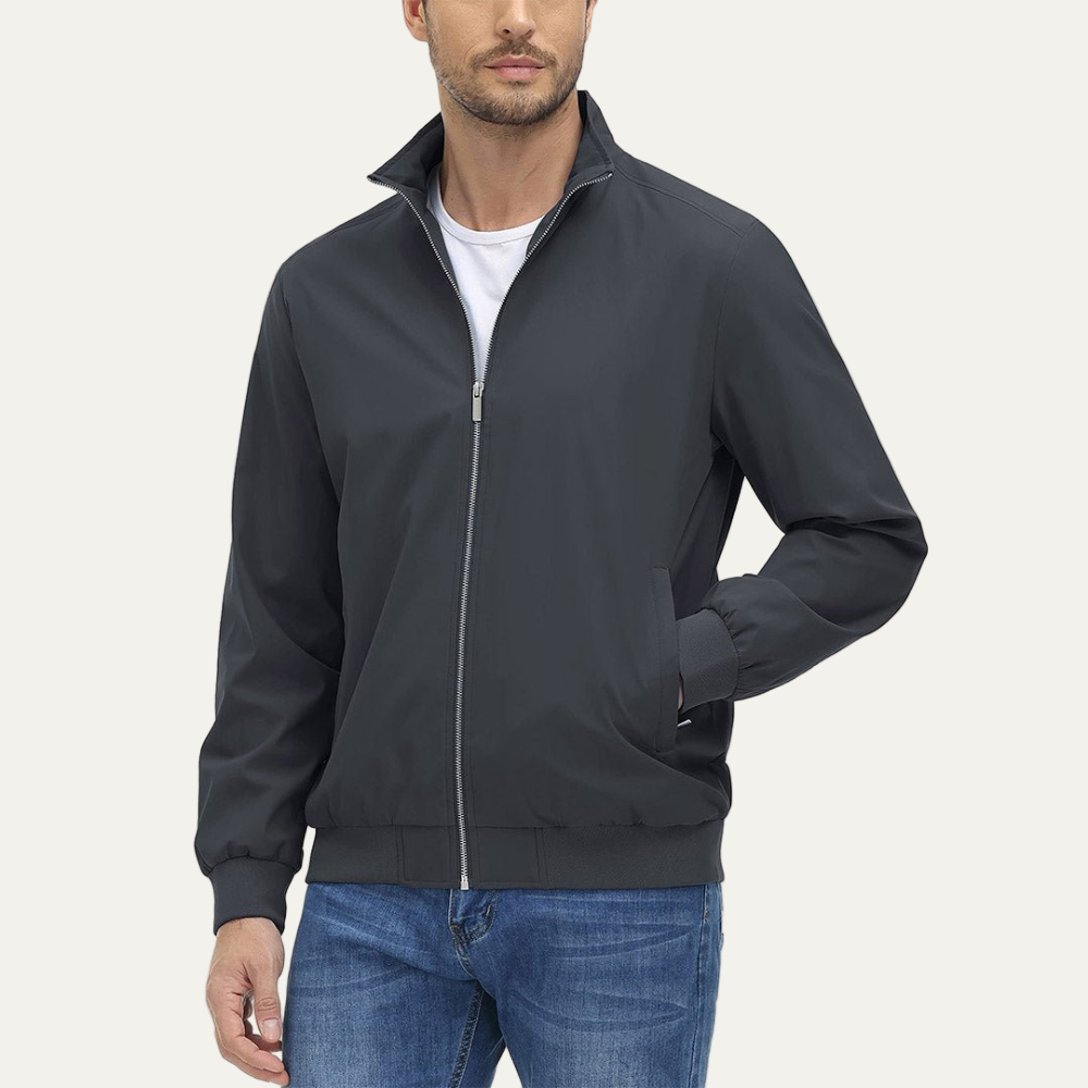 Men’s Relaxed Minimalist Harrington Jacket