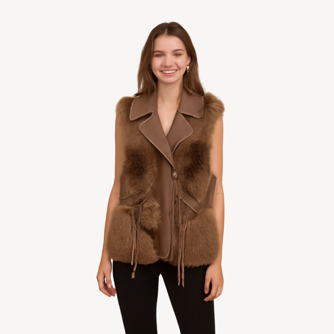 Faux Fur Lined Vest for Women