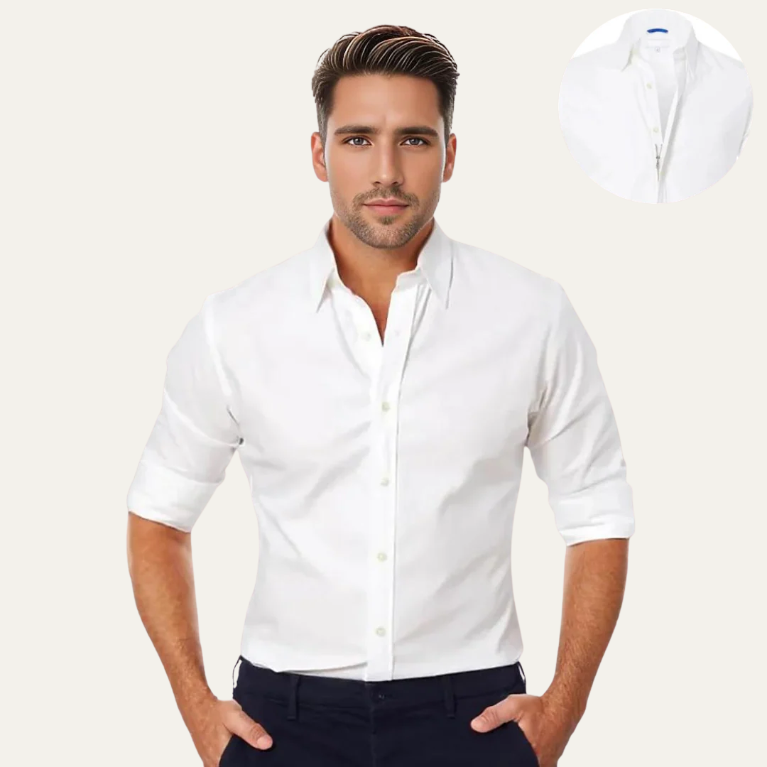 Men’s Slim Fit Casual Long Sleeve Button Down Shirt
